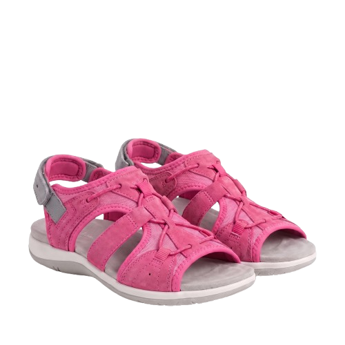Sandales gladiateur plates en daim pour femmes, à bout ouvert et à brides.