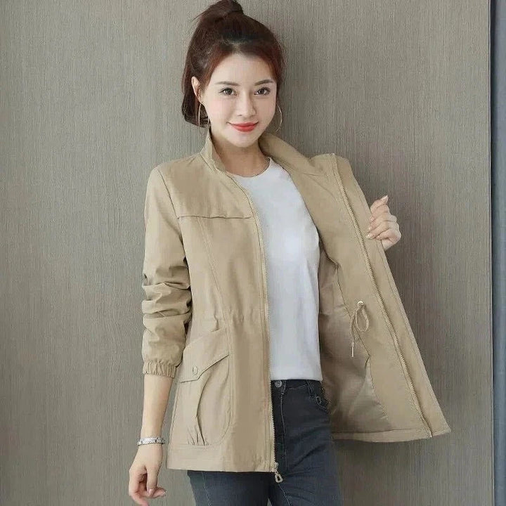 Women's Lightweight Windbreaker Jacket Utility Outdoor Outerwear