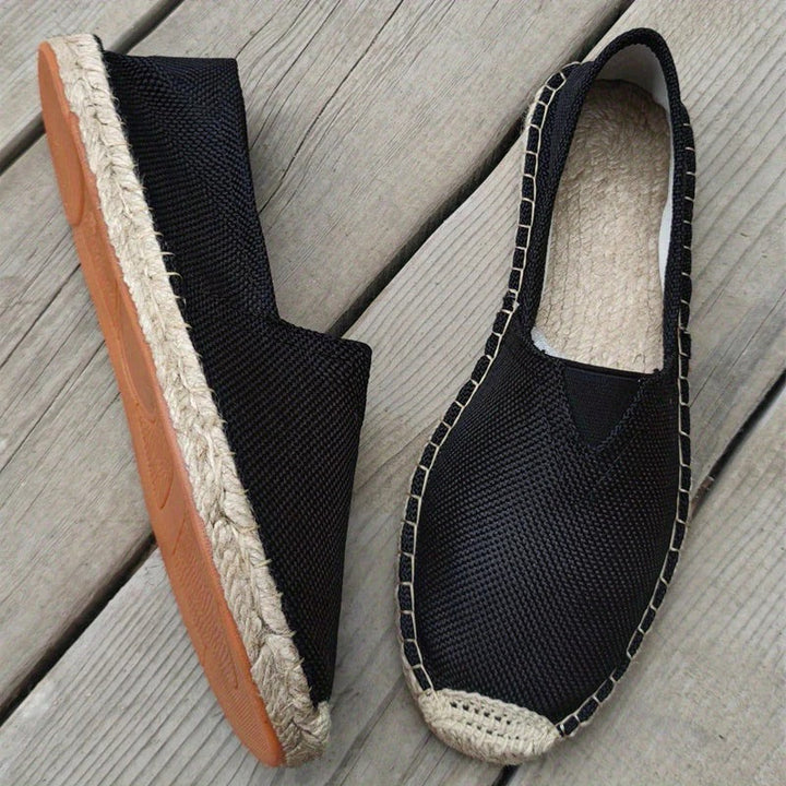 Pánské plátěné espadrilky typu slip-on, ležérní mokasíny
