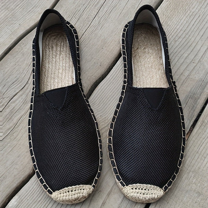 Pánské plátěné espadrilky typu slip-on, ležérní mokasíny