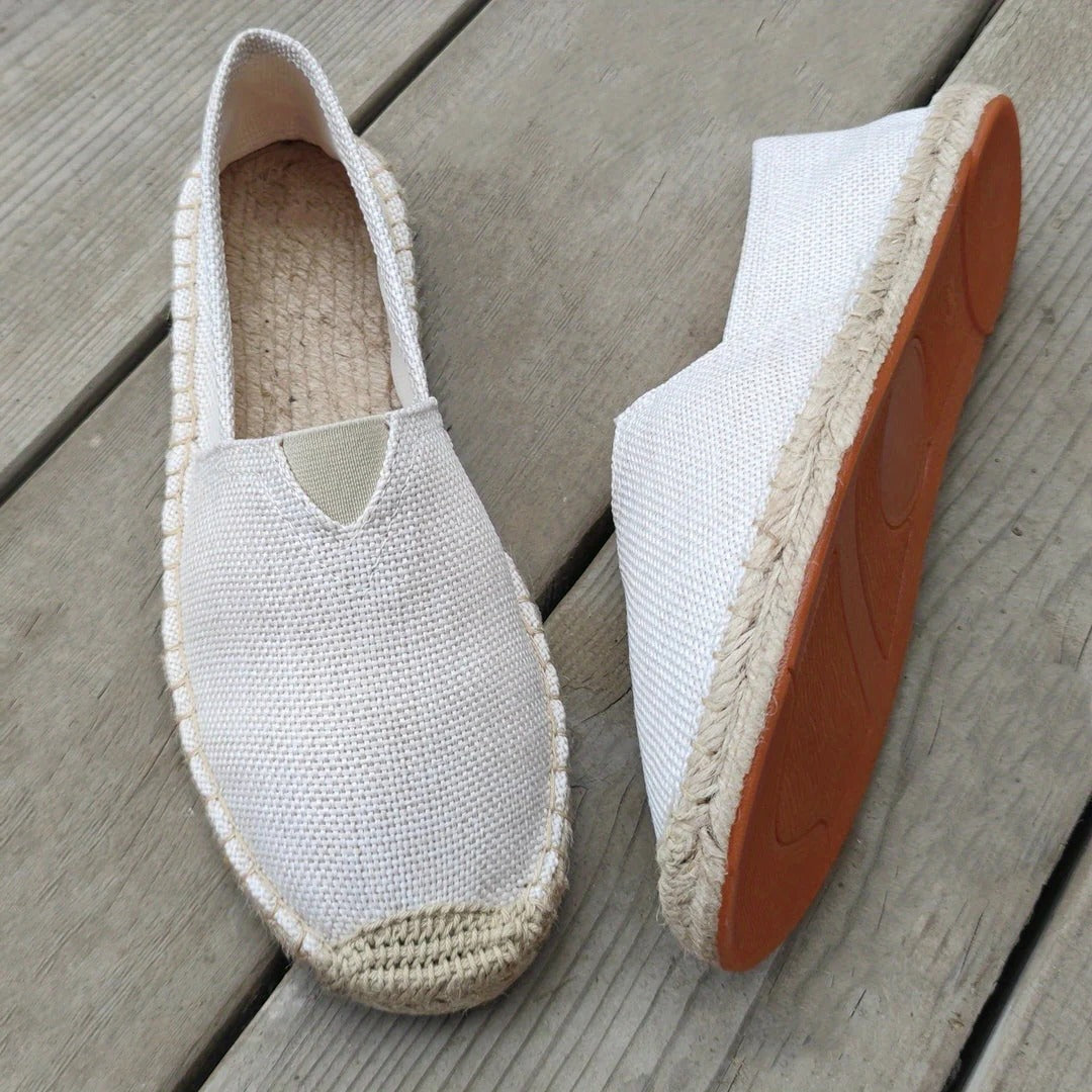 Pánské plátěné espadrilky typu slip-on, ležérní mokasíny