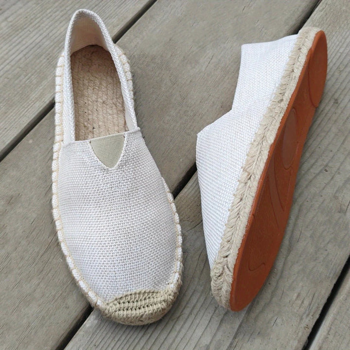 Pánské plátěné espadrilky typu slip-on, ležérní mokasíny