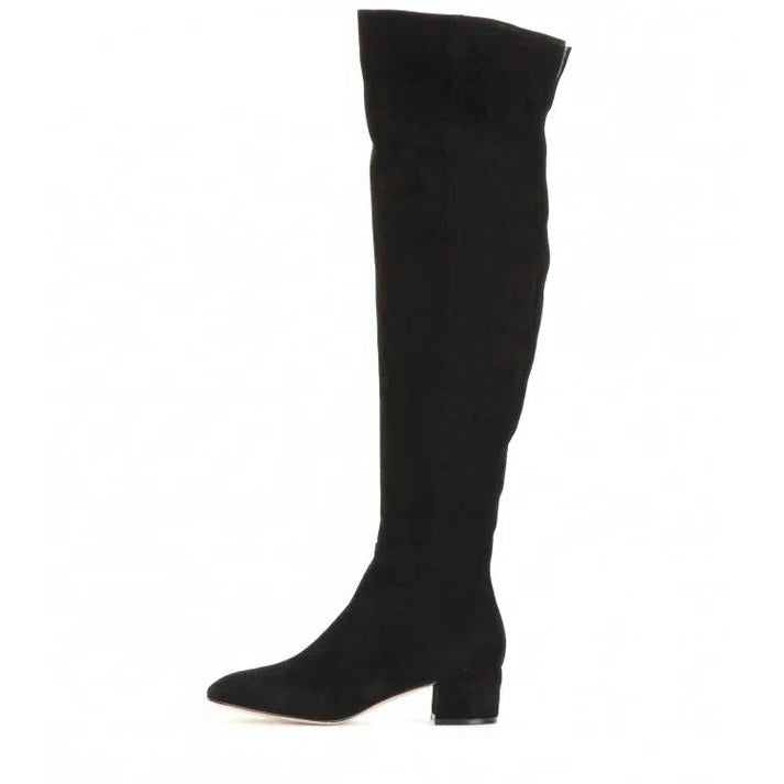 Women's Over The Knee Suede Leather Block Heel Long Boots