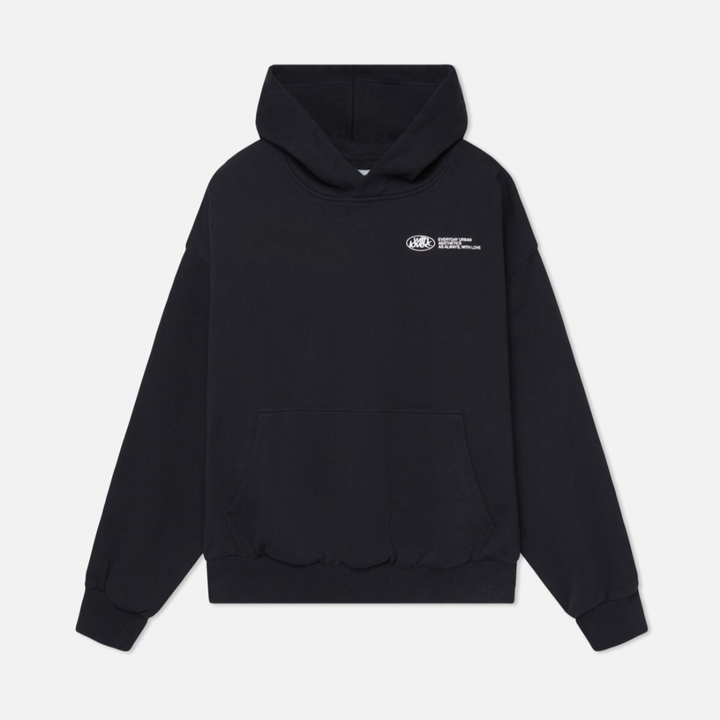 Unisex Oversized Fleece Hoodie Heavyweight Streetwear Pullover