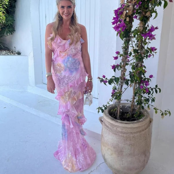 Women's Chiffon Maxi Dress Slip Long Evening Dress