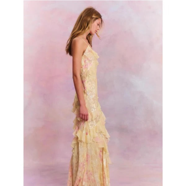 Women's Chiffon Maxi Dress Slip Long Evening Dress