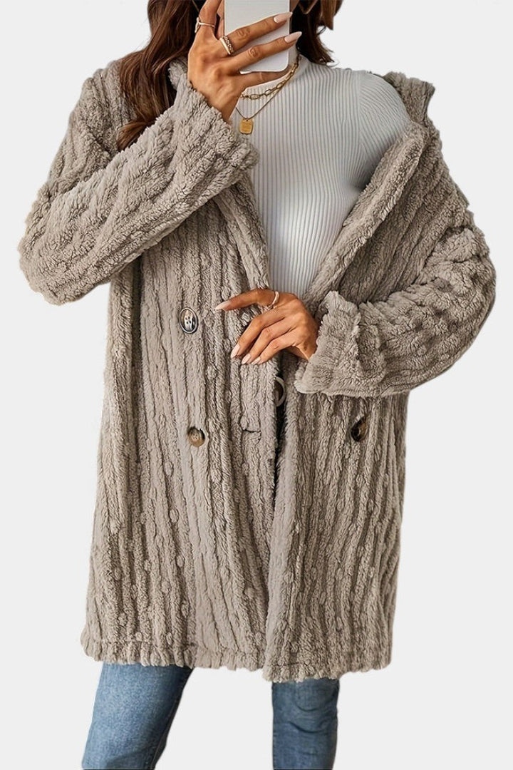 Women’s Double-Breasted Fleece Jacket