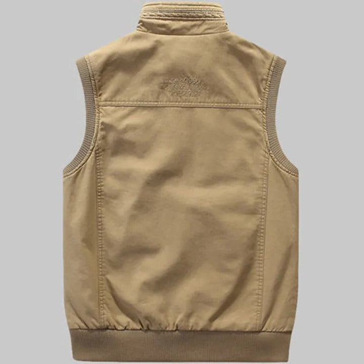 Gilet sans manches utilitaire en polaire pour homme