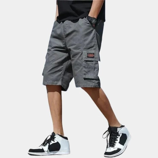 Men's Cargo Short Canvas Relaxed Fit Workwear Utility Shorts