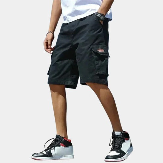 Men's Cargo Short Canvas Relaxed Fit Workwear Utility Shorts