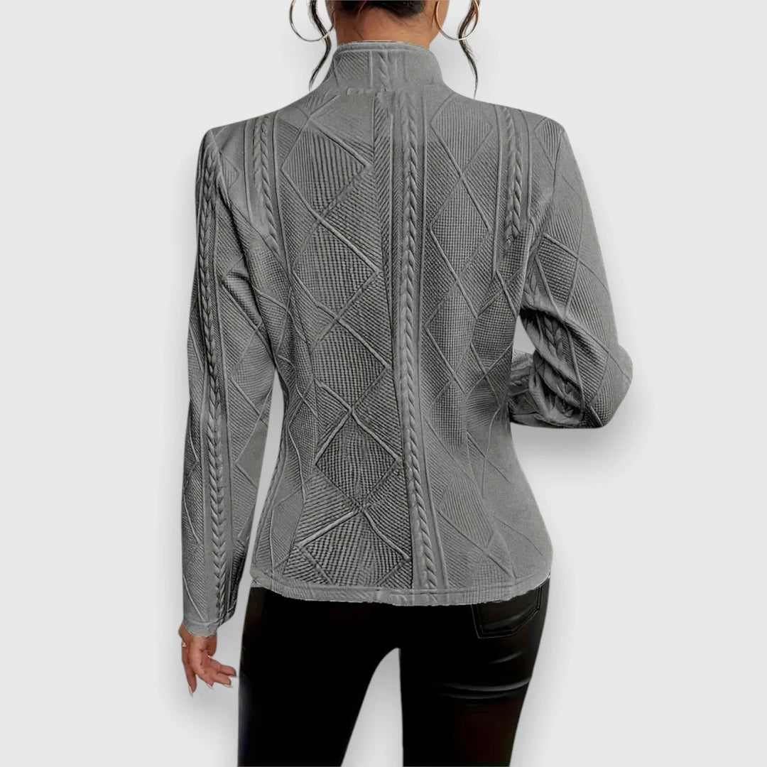 Veste blazer en maille pour femme, cardigan élégant décontracté pour le travail
