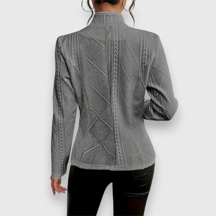 Veste blazer en maille pour femme, cardigan élégant décontracté pour le travail