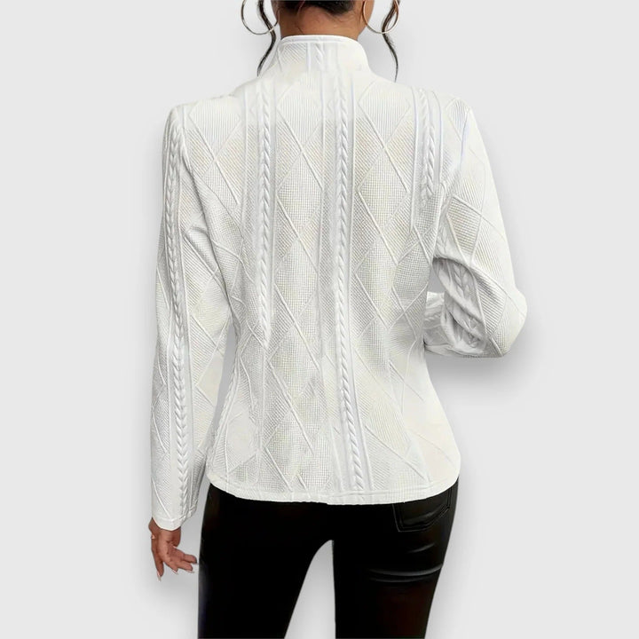 Veste blazer en maille pour femme, cardigan élégant décontracté pour le travail