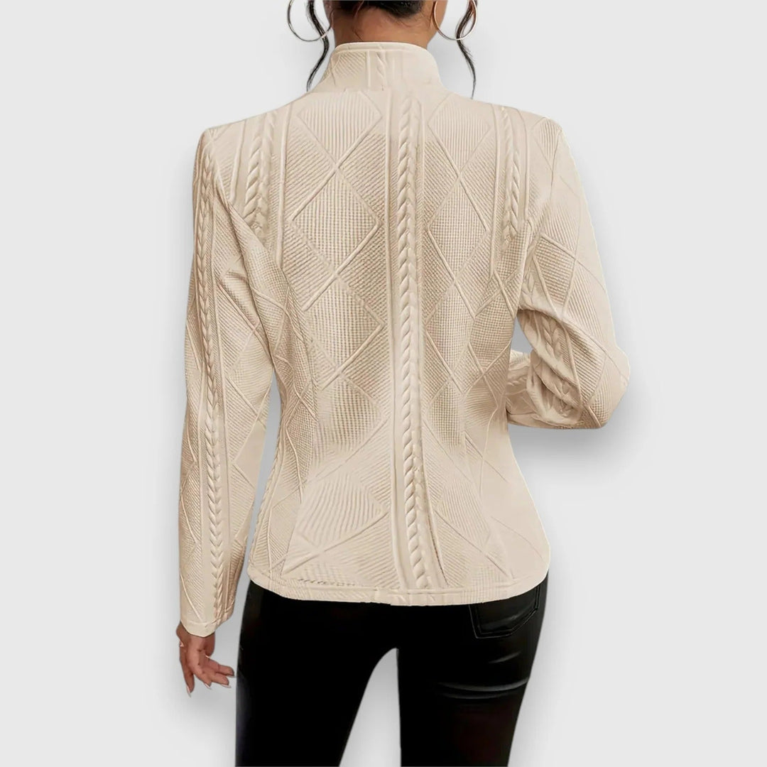Veste blazer en maille pour femme, cardigan élégant décontracté pour le travail