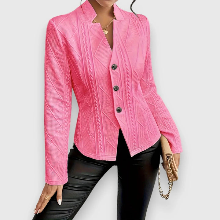 Veste blazer en maille pour femme, cardigan élégant décontracté pour le travail