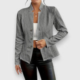 Veste blazer en maille pour femme, cardigan élégant décontracté pour le travail