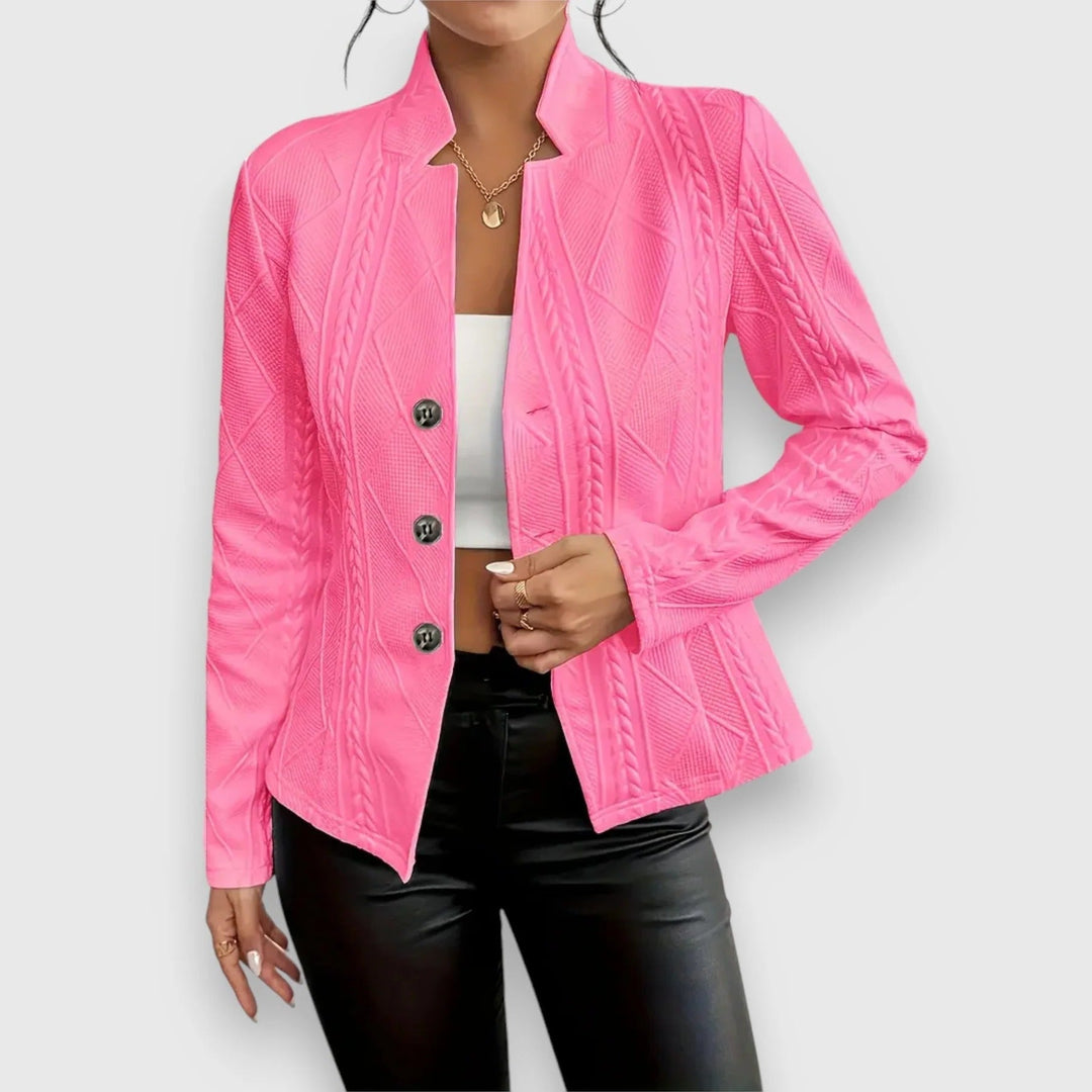 Veste blazer en maille pour femme, cardigan élégant décontracté pour le travail
