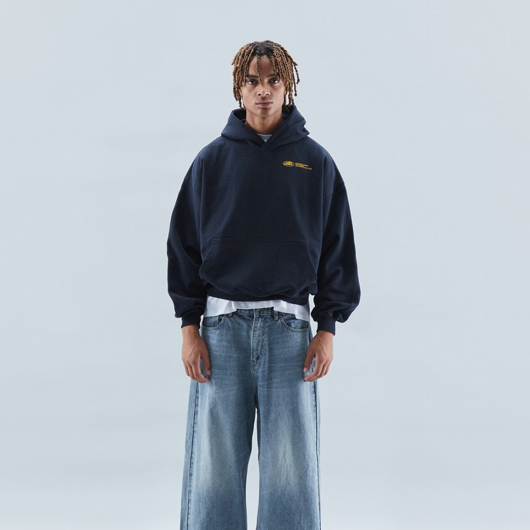 Unisex Oversized Fleece Hoodie Heavyweight Streetwear Pullover