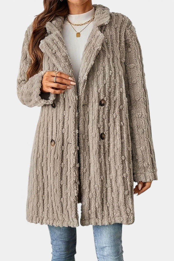 Women’s Double-Breasted Fleece Jacket