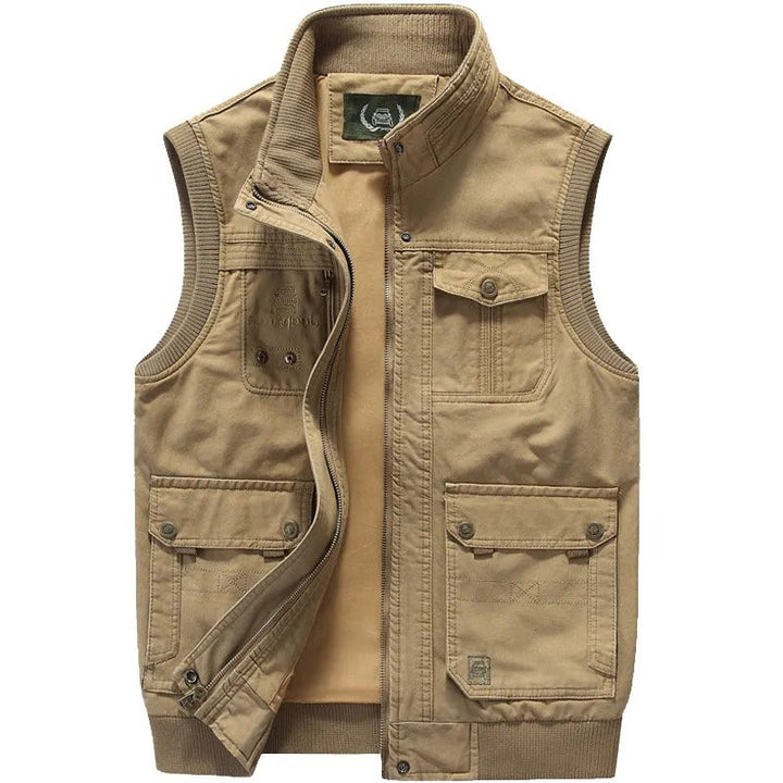 Gilet sans manches utilitaire en polaire pour homme