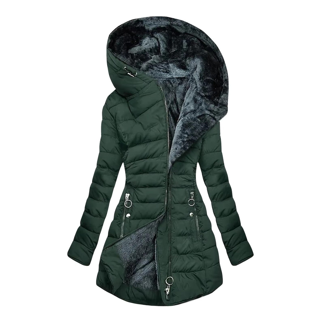 Women’s Nylon Weather-Resistant Hooded Padded Puffer Coat