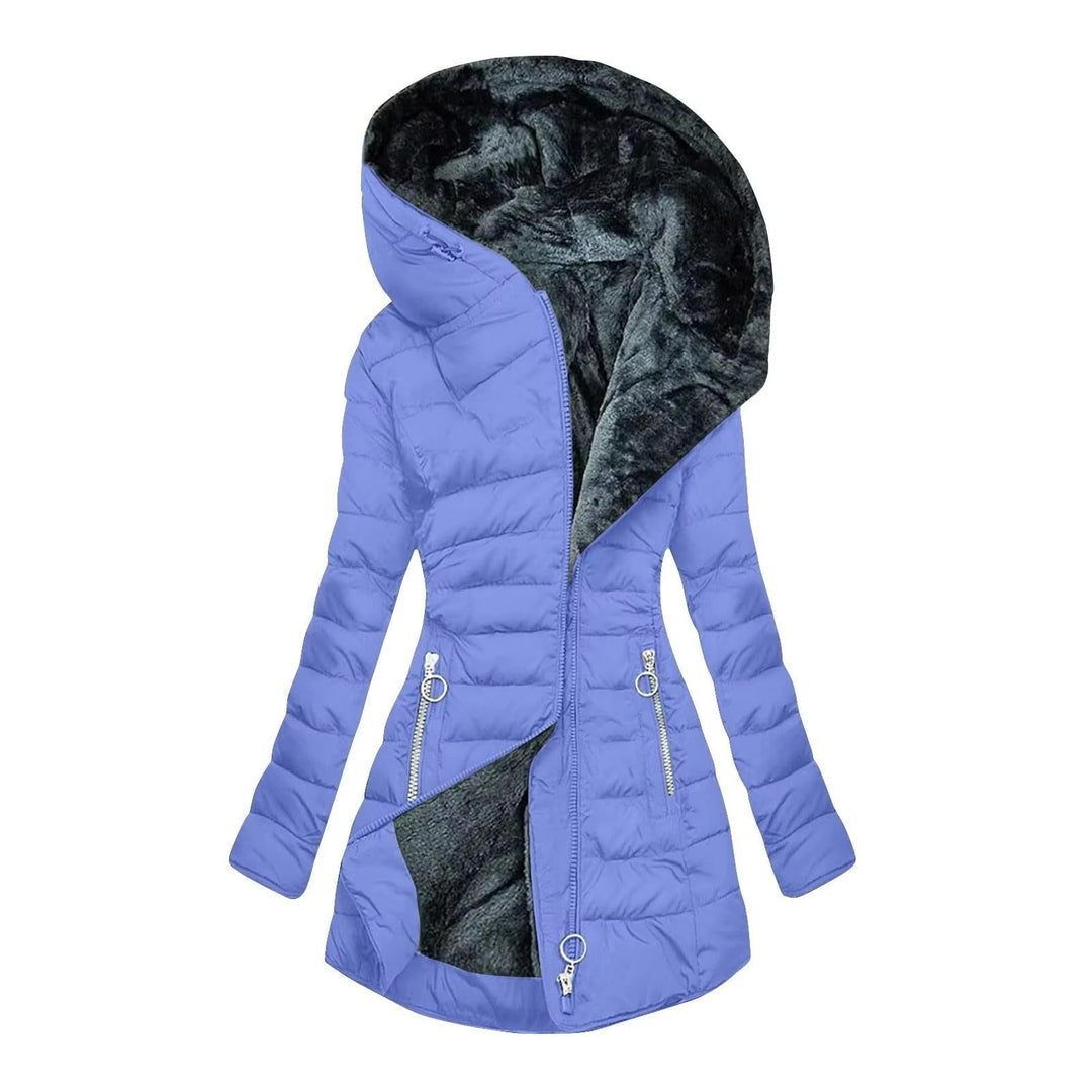 Women’s Nylon Weather-Resistant Hooded Padded Puffer Coat