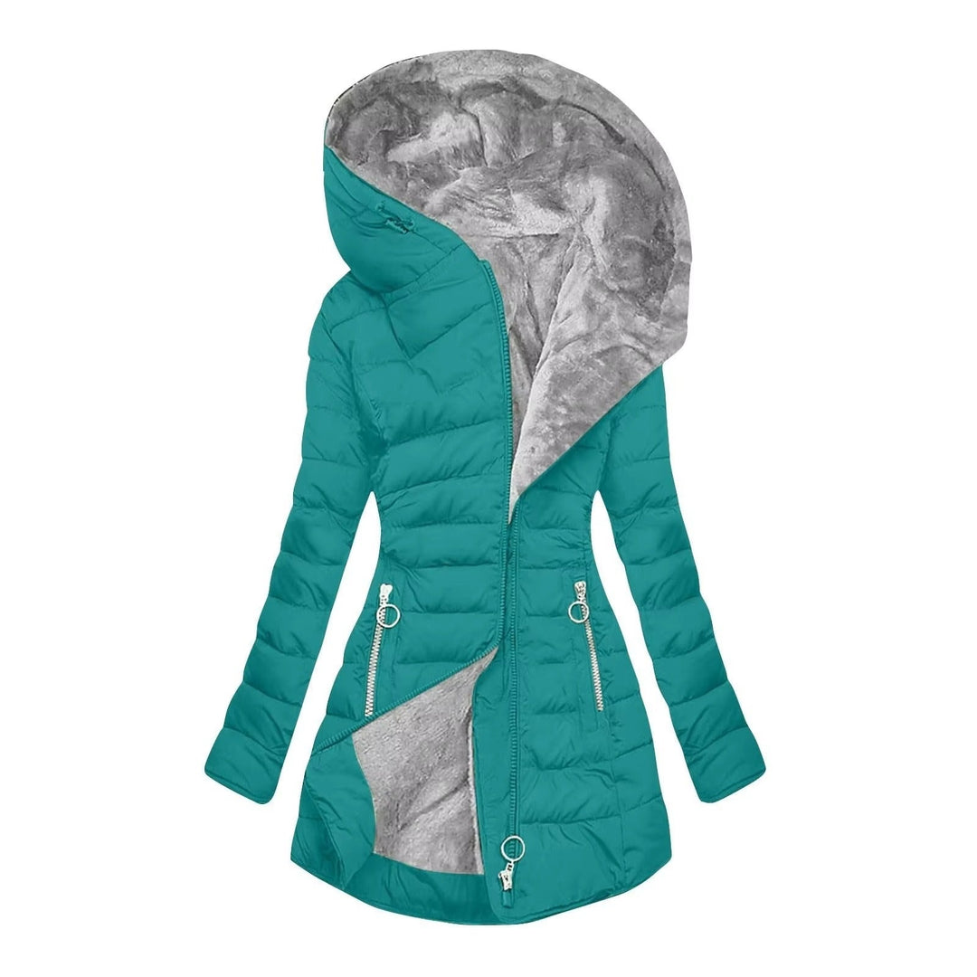 Women’s Nylon Weather-Resistant Hooded Padded Puffer Coat