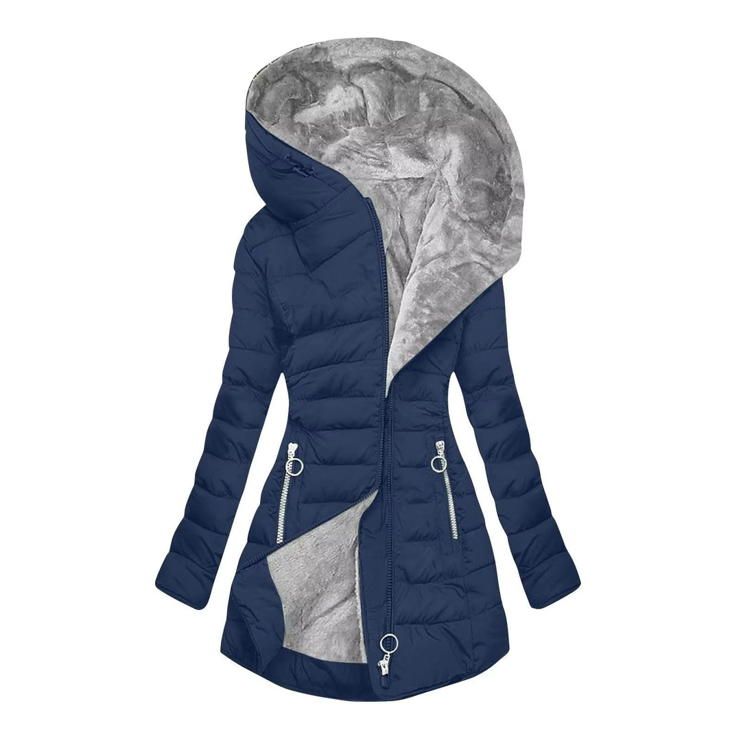 Women’s Nylon Weather-Resistant Hooded Padded Puffer Coat