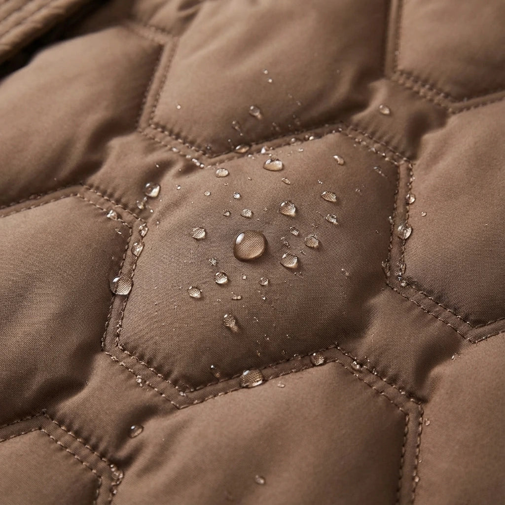 Women's Waterproof Fleece Lined Hooded Puffer Long Coat