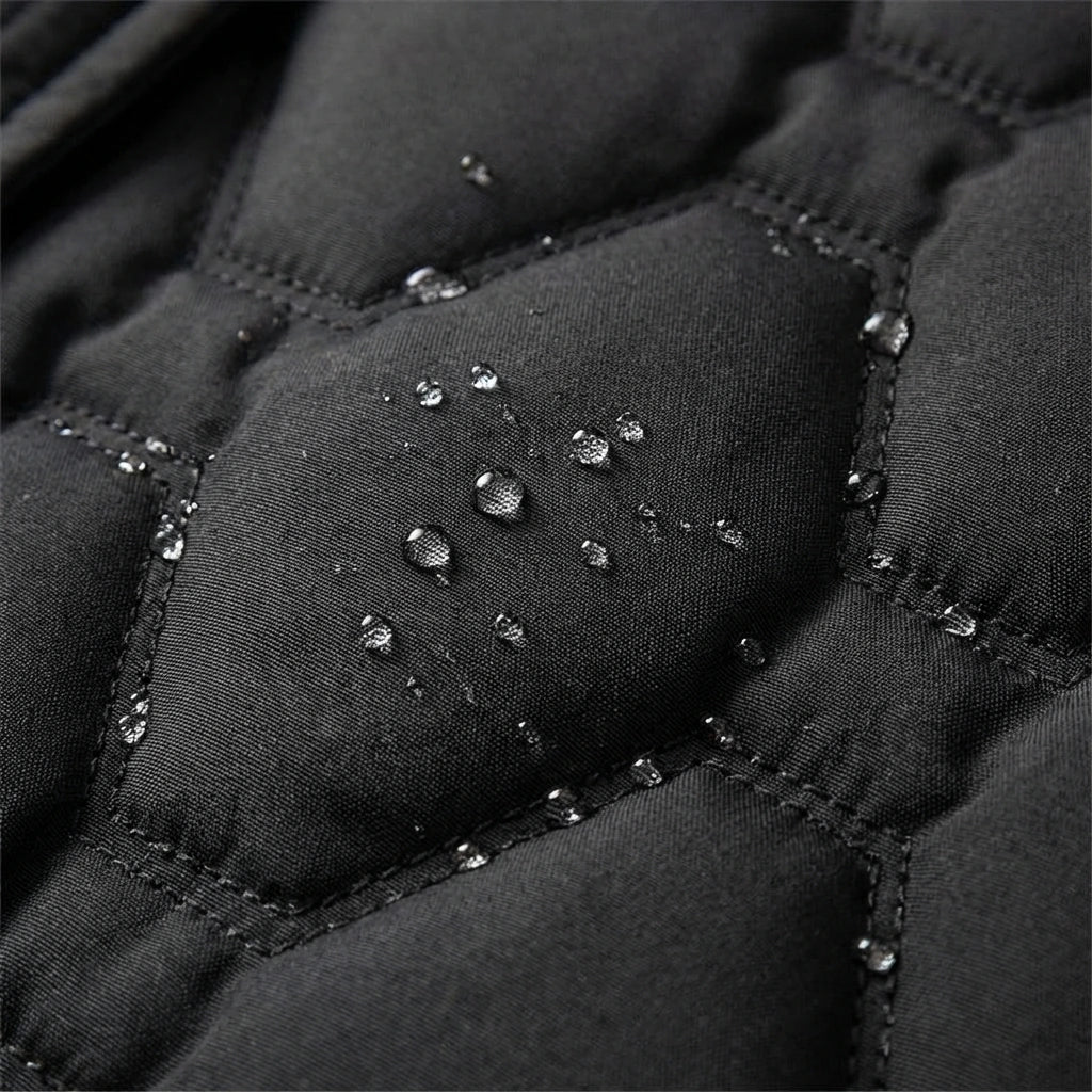 Women's Waterproof Fleece Lined Hooded Puffer Long Coat