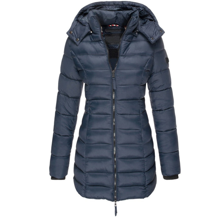 Women's Fleece Hooded Puffer Coat