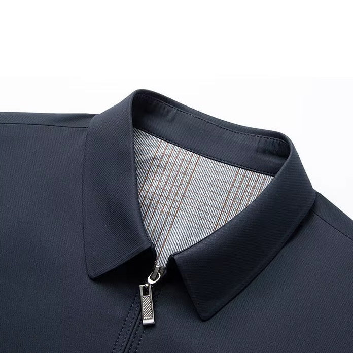 Men's Fleece Harrington Zipper Jacket