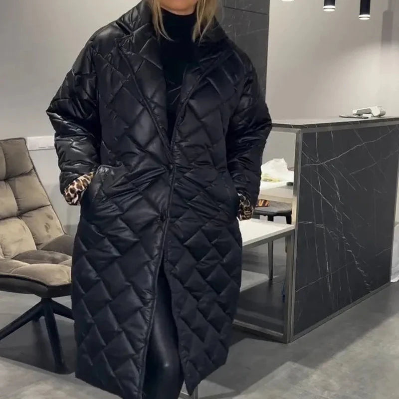 Women's Quilted Down Longline Puffer Jacket