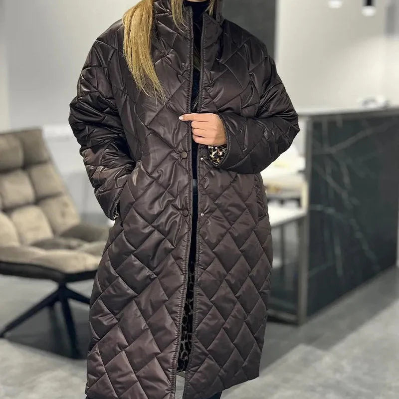 Women's Quilted Down Longline Puffer Jacket