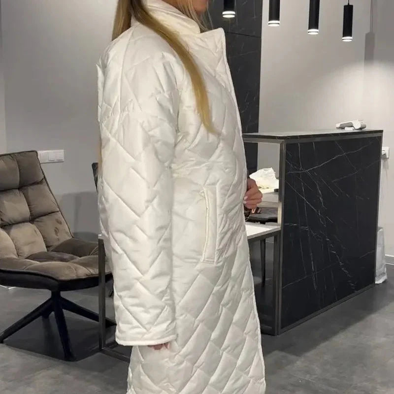 Women's Quilted Down Longline Puffer Jacket