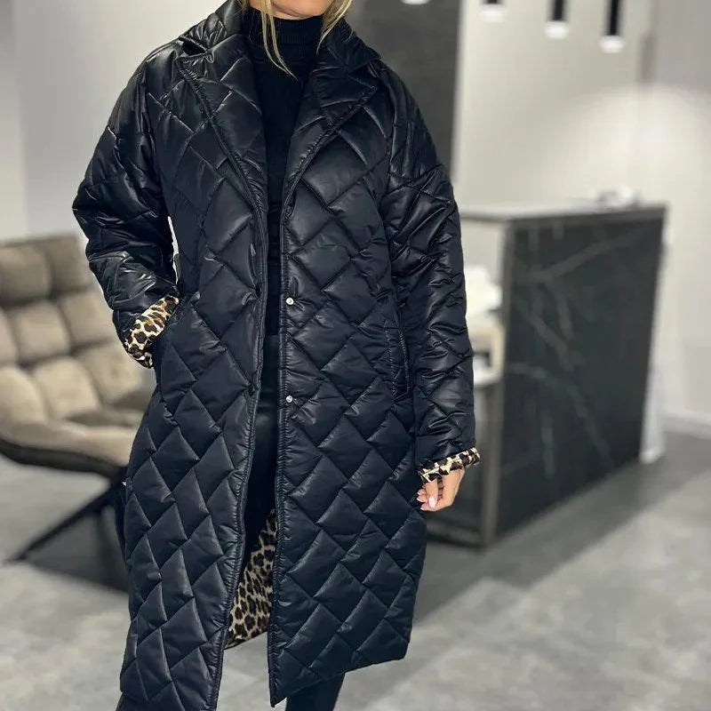 Women's Quilted Down Longline Puffer Jacket