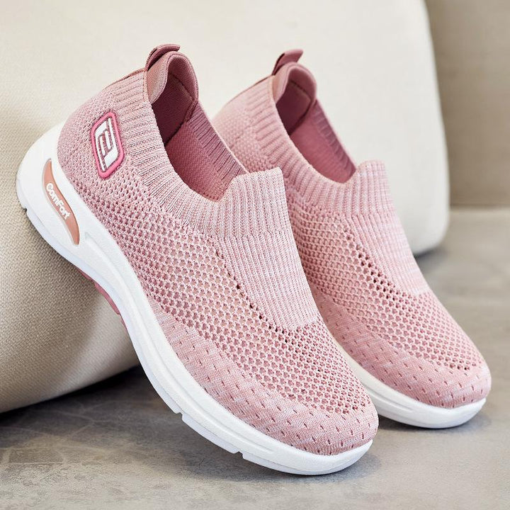 Women's Mesh Sock-Style Slip-On Walking Sneakers