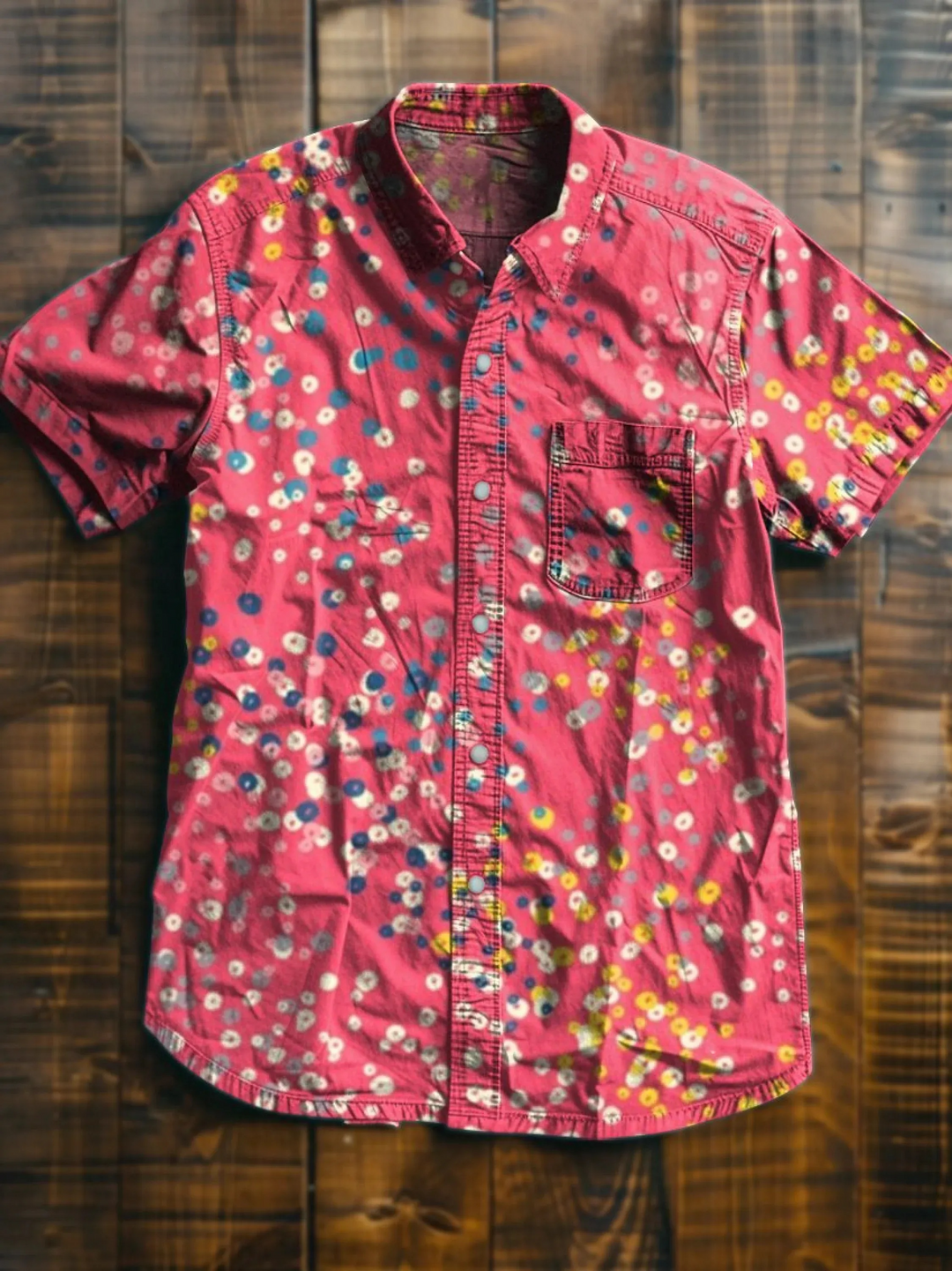 Men's Short Sleeve Button Down Linen Shirt