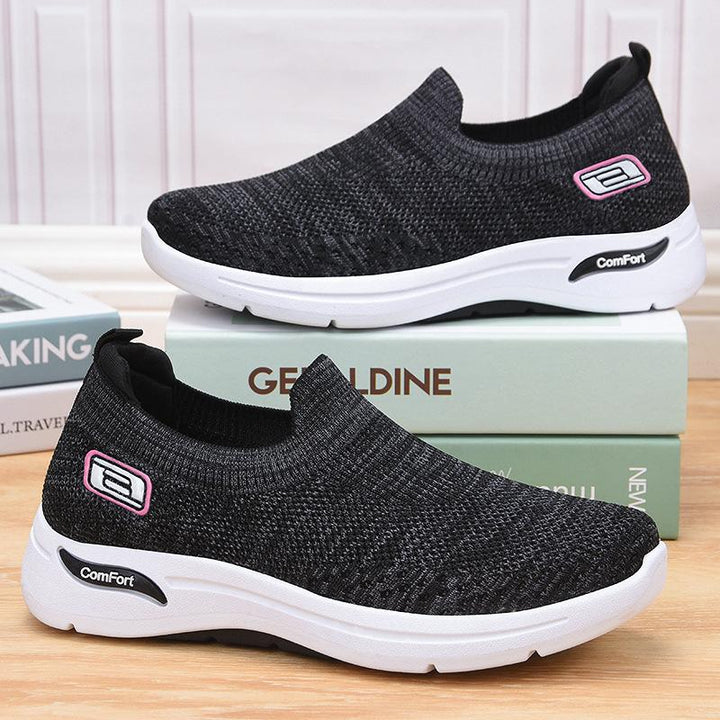 Women's Mesh Sock-Style Slip-On Walking Sneakers