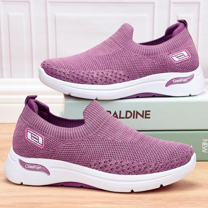 Women's Mesh Sock-Style Slip-On Walking Sneakers