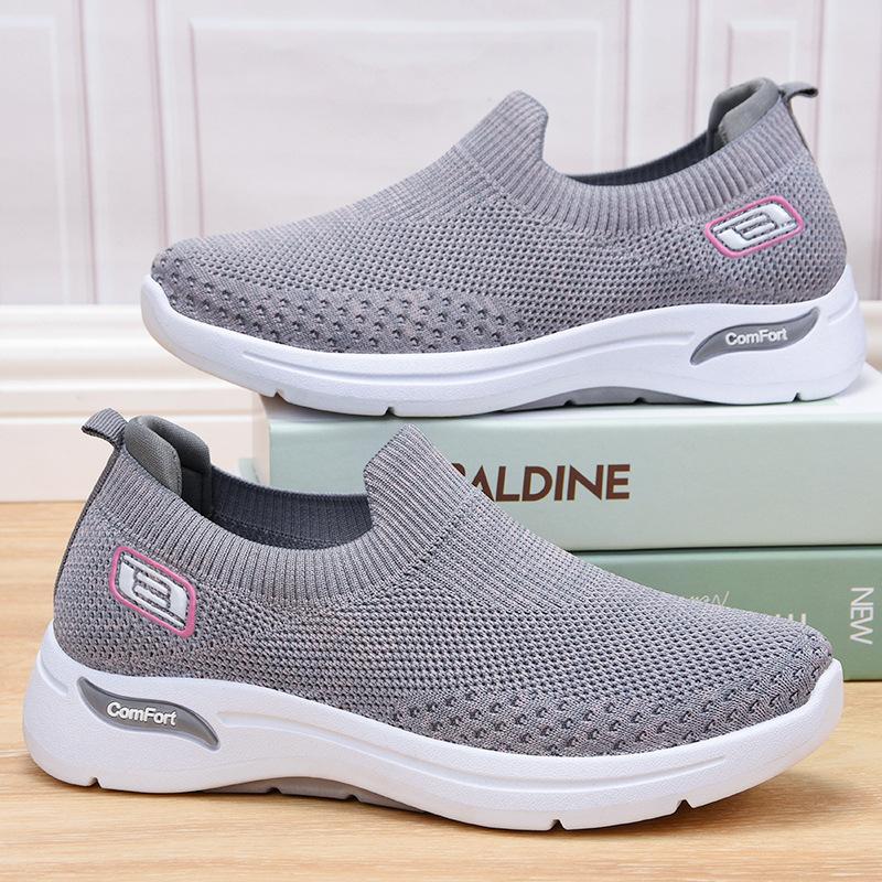 Women's Mesh Sock-Style Slip-On Walking Sneakers