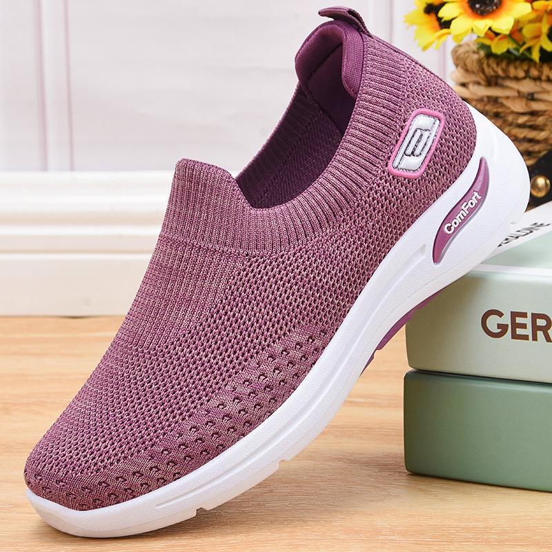Women's Mesh Sock-Style Slip-On Walking Sneakers
