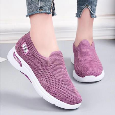 Women's Mesh Sock-Style Slip-On Walking Sneakers