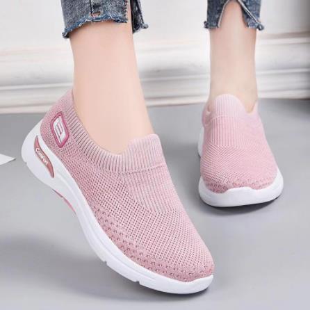 Women's Mesh Sock-Style Slip-On Walking Sneakers