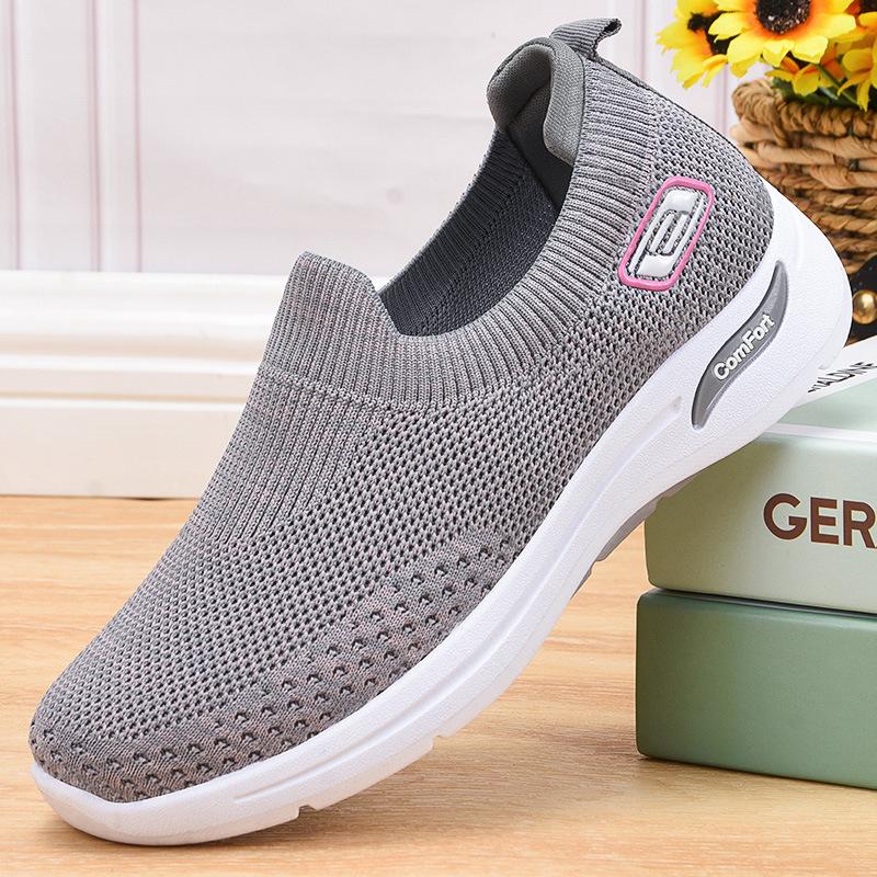 Women's Mesh Sock-Style Slip-On Walking Sneakers