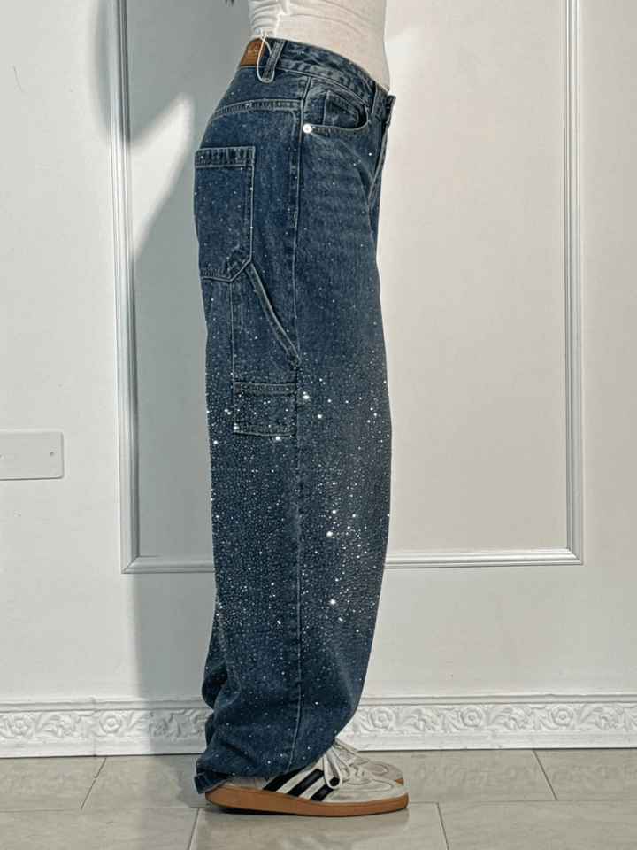 Women's Wide Leg Denim Baggy Jeans