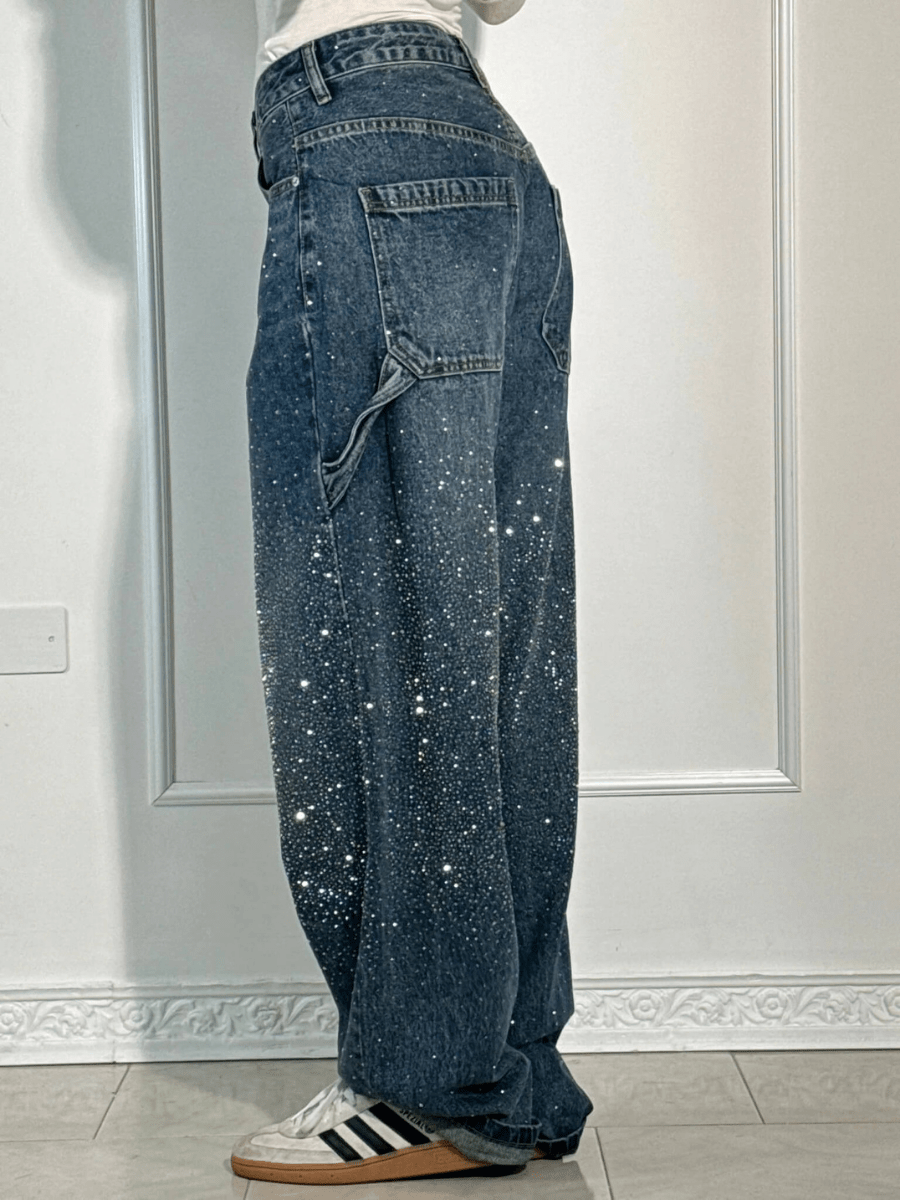 Women's Wide Leg Denim Baggy Jeans