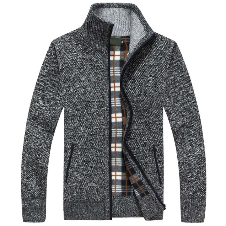 Men's Fleece Knit Cardigan Jacket