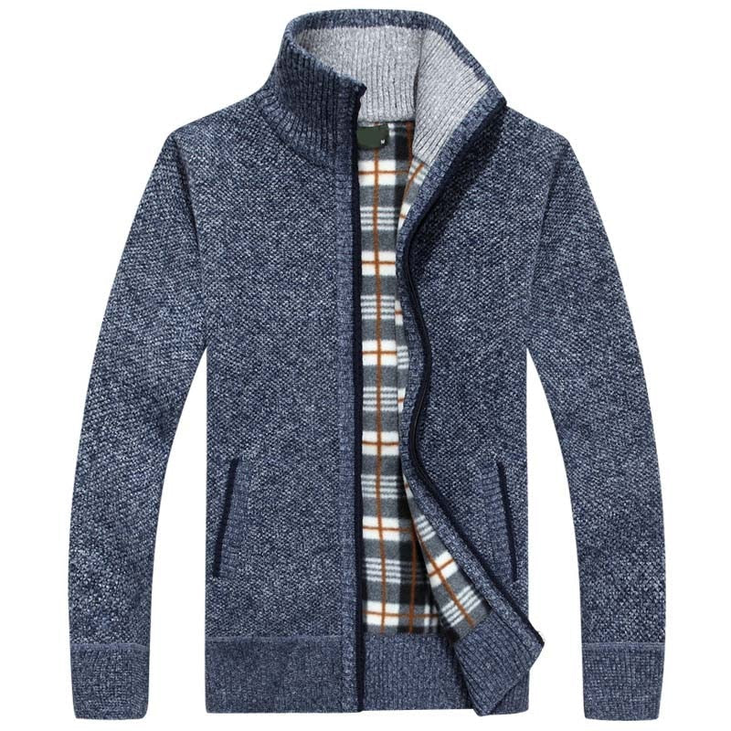 Men's Fleece Knit Cardigan Jacket