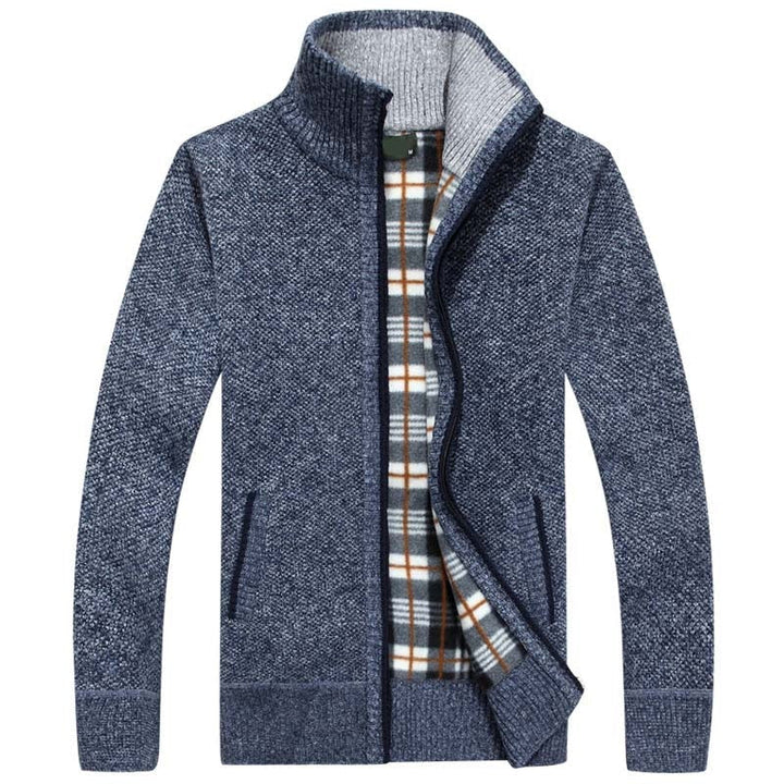 Men's Fleece Knit Cardigan Jacket
